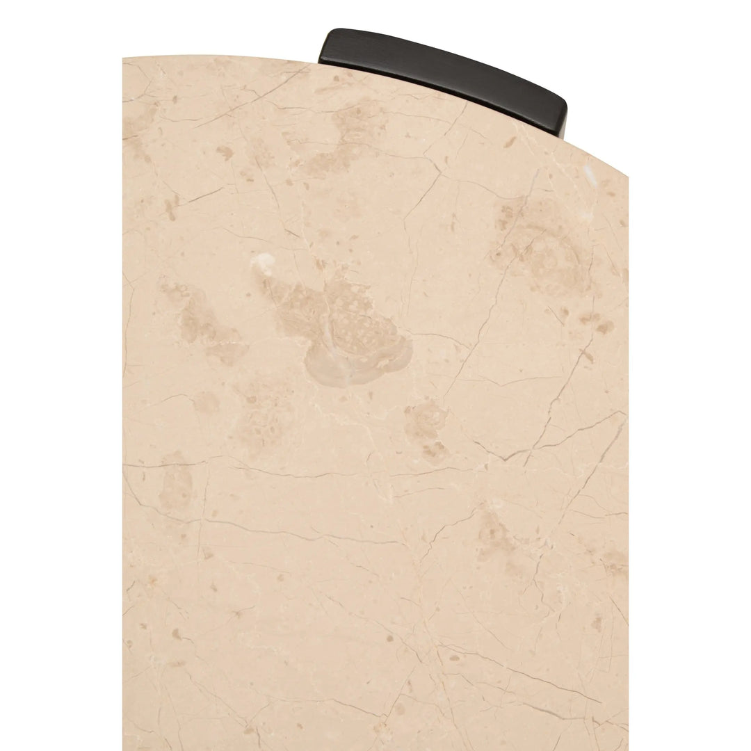 Ravello Round Cream Marble Top Small Coffee Table  Nicholas John Interiors