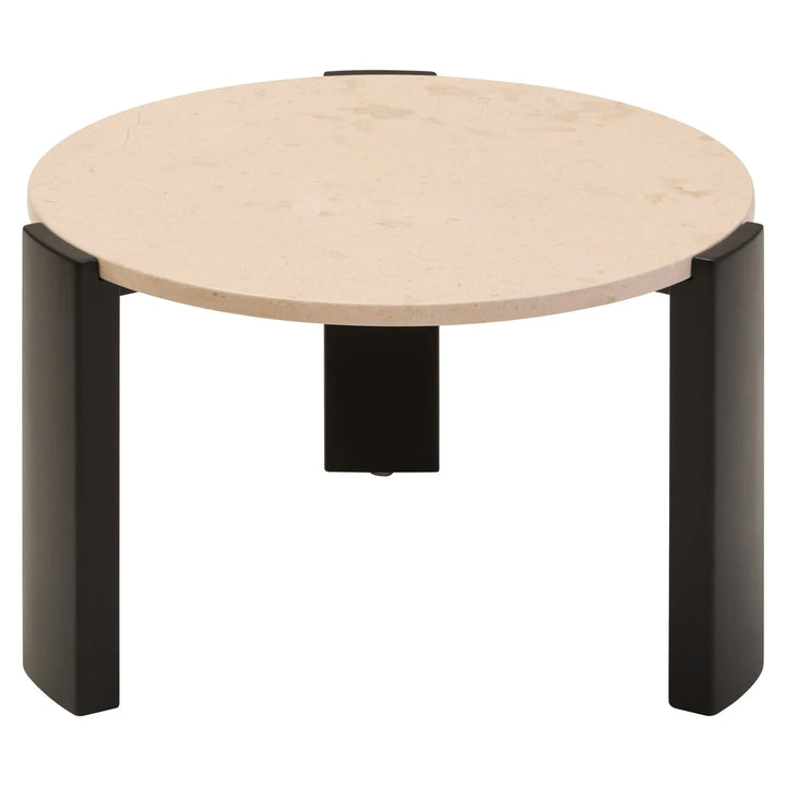 Ravello Round Cream Marble Top Small Coffee Table  Nicholas John Interiors