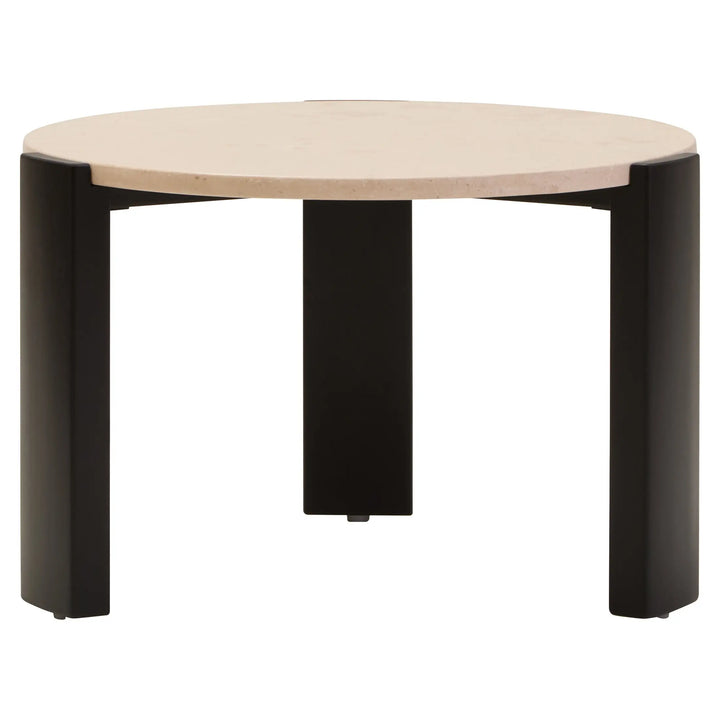 Ravello Round Cream Marble Top Small Coffee Table  Nicholas John Interiors