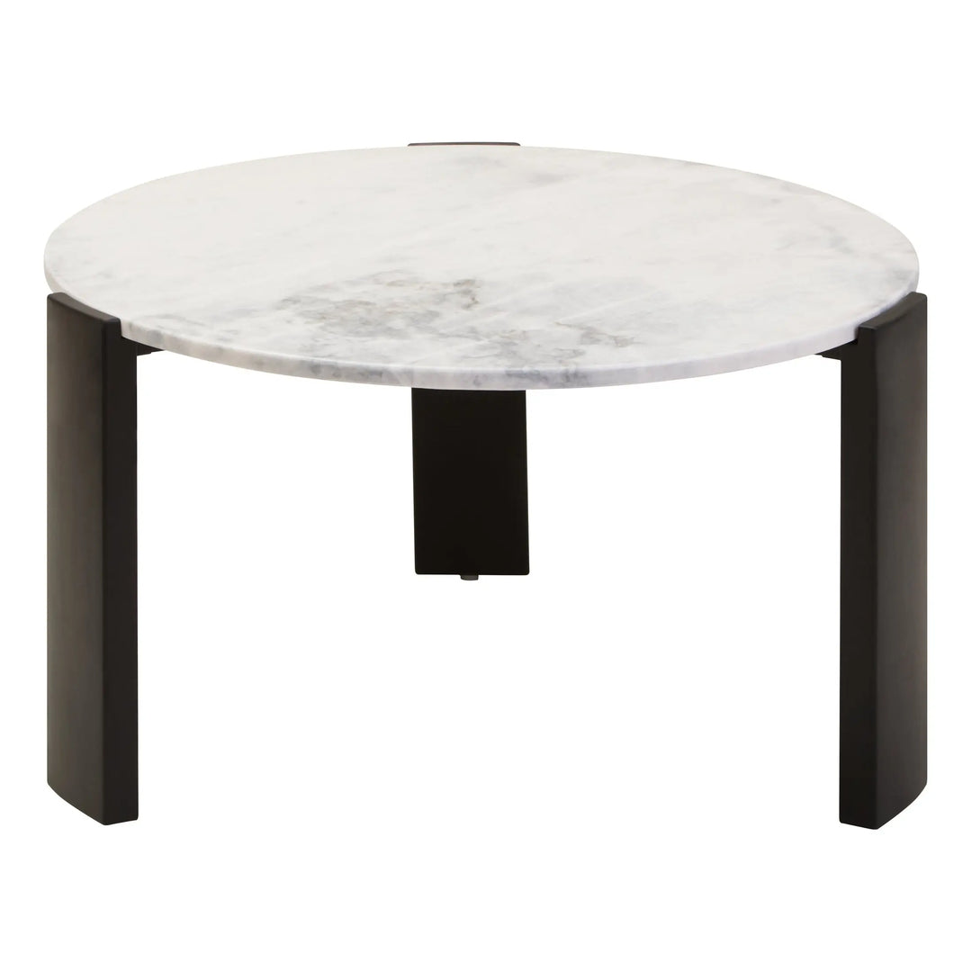 Ravello Round White Marble Top Large Coffee Table  Nicholas John Interiors