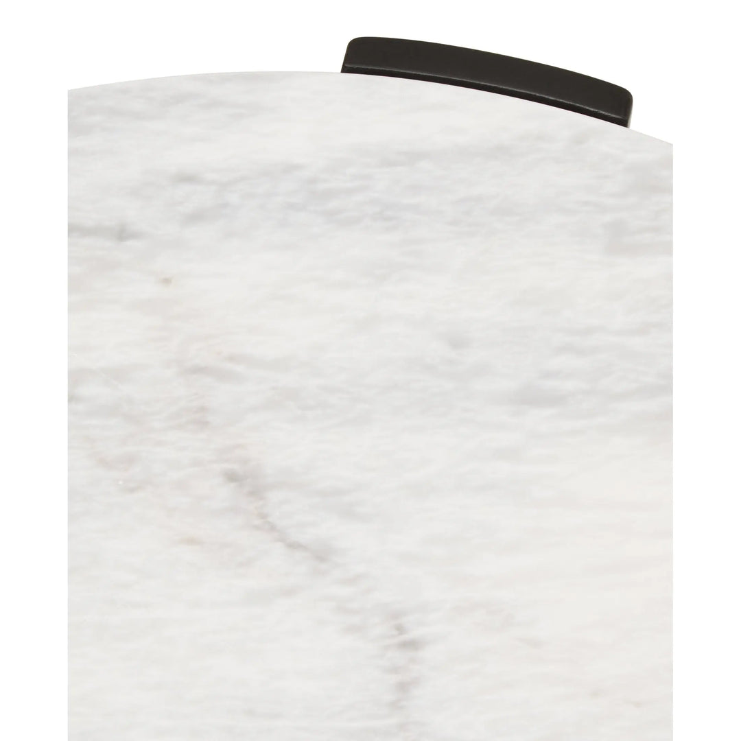 Ravello Round White Marble Top Small Coffee Table  Nicholas John Interiors
