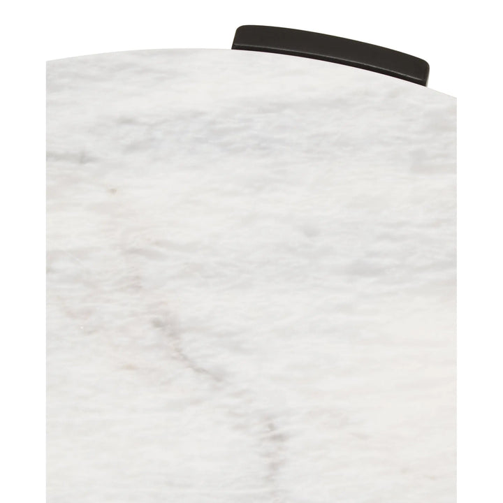 Ravello Round White Marble Top Small Coffee Table  Nicholas John Interiors