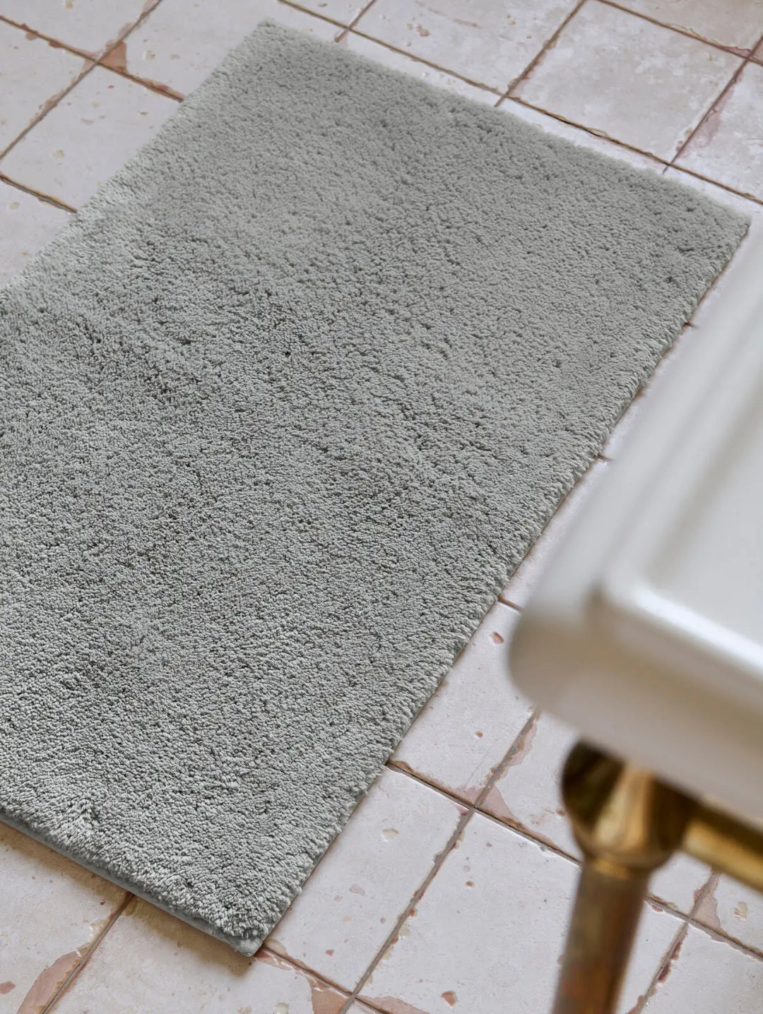 Christy Deep Pile Bath Rug Dove Grey Christy