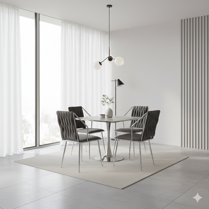 Rialto Square Grey Dining Table