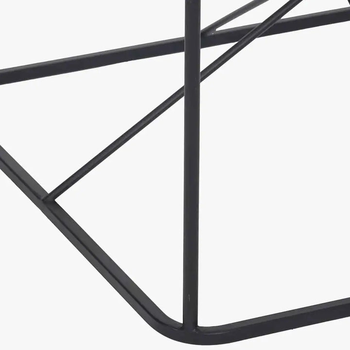 Roxy Glass and Black Metal Coffee Table   Nicholas John Interiors