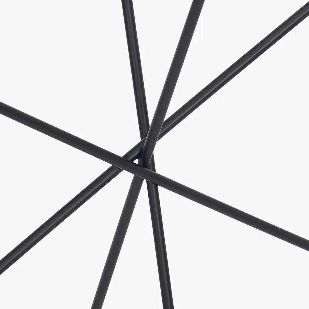 Roxy Glass and Black Metal Console Table   Nicholas John Interiors