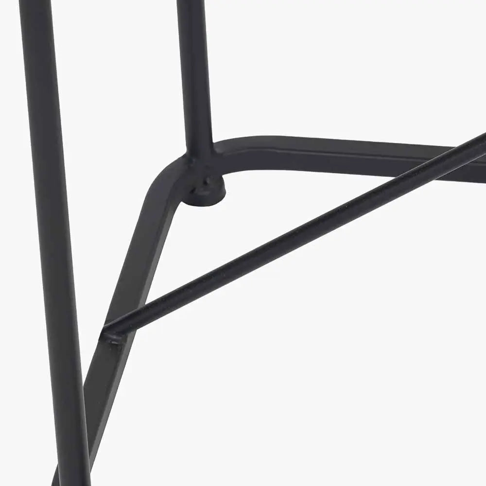 Roxy Glass and Black Metal Console Table   Nicholas John Interiors