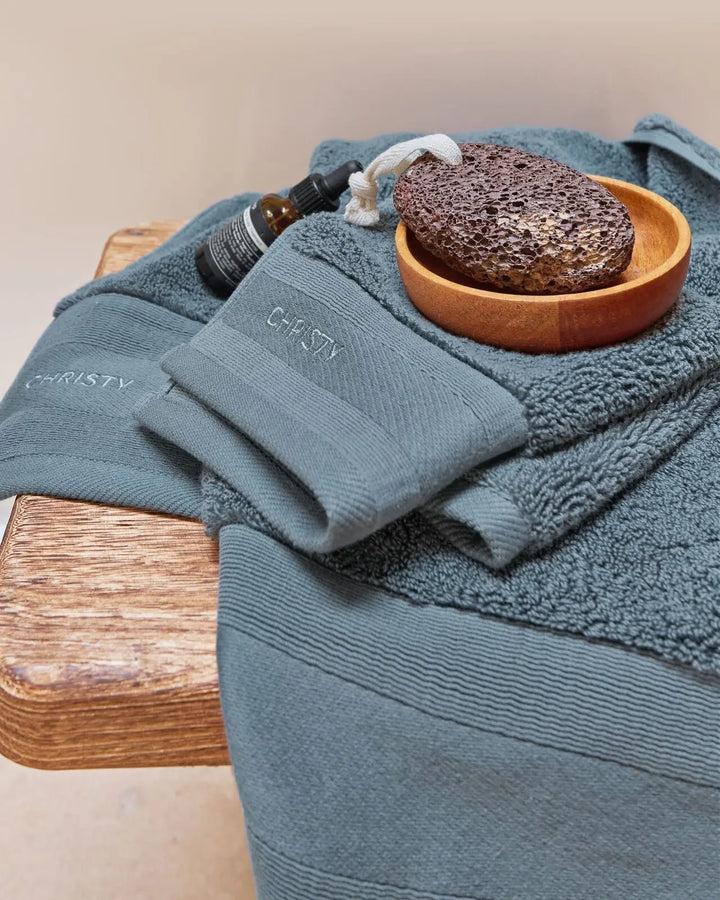 Christy Signature Bath Sheet Slate Blue Christy