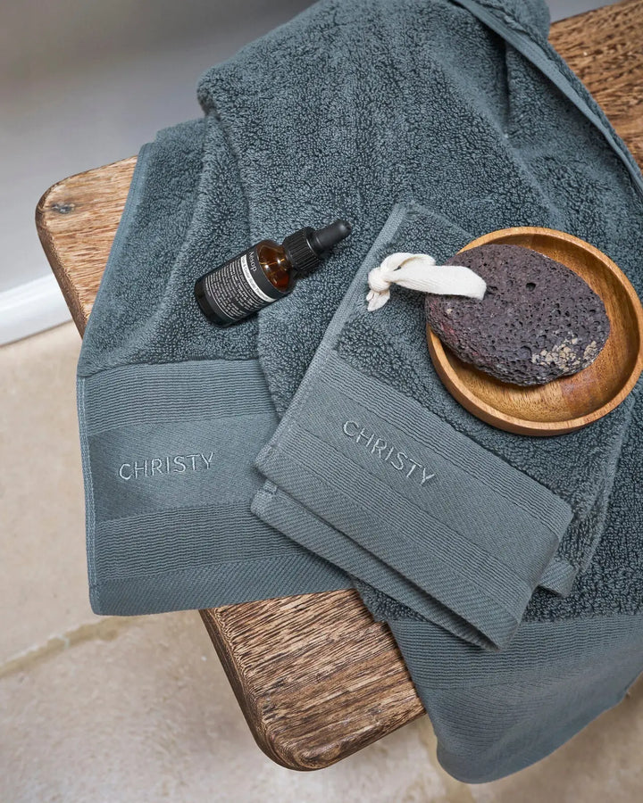 Christy Signature Bath Sheet Slate Blue Christy