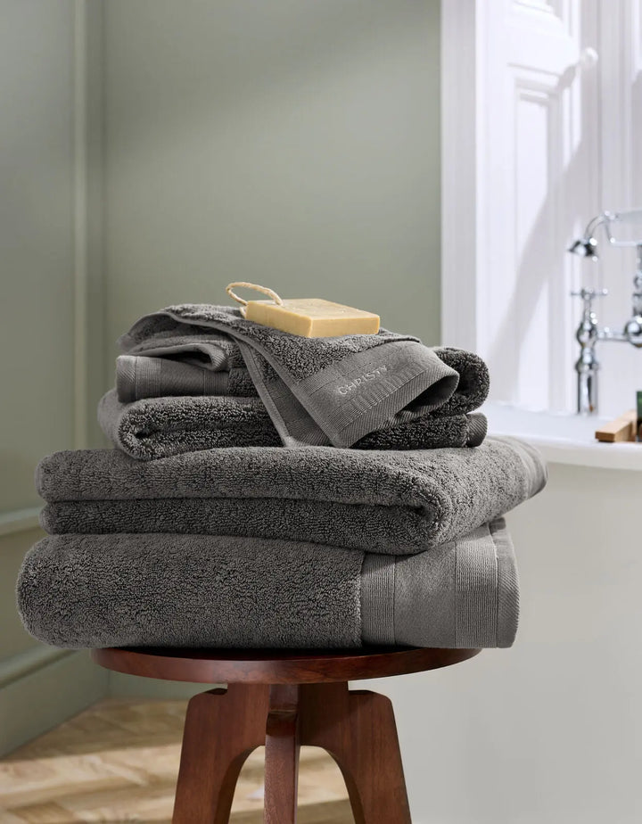 Christy Signature Bath Sheet Charcoal Christy