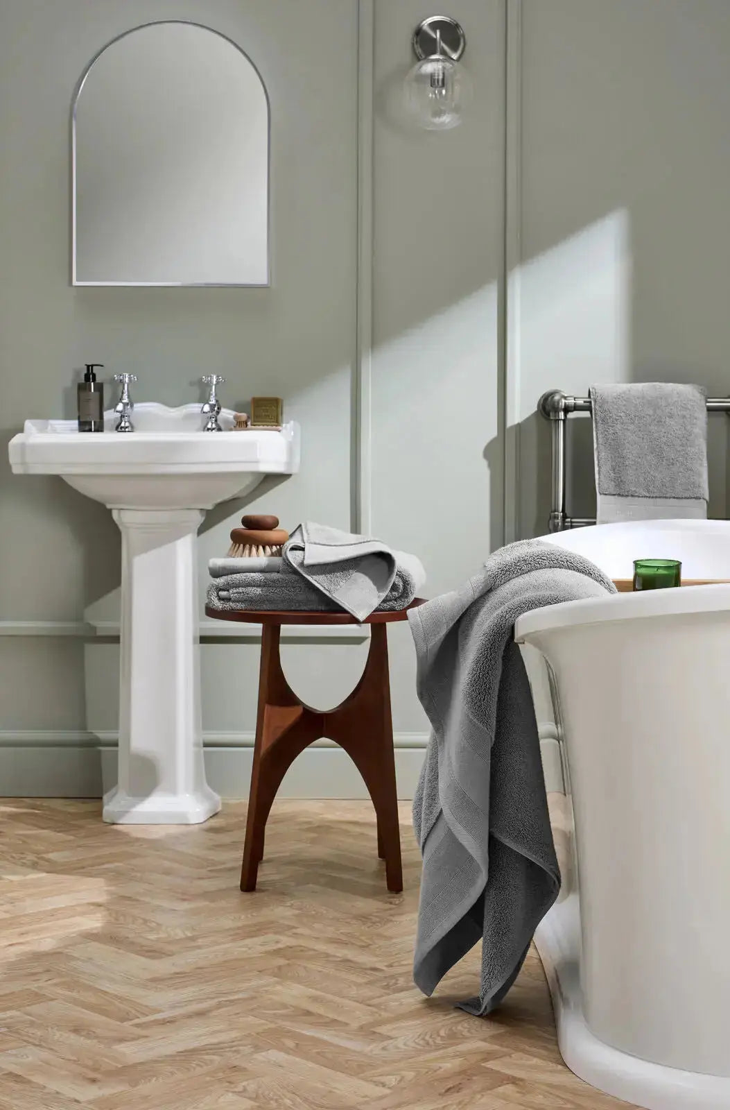 Christy Signature Hand Towel - Opal Grey Christy