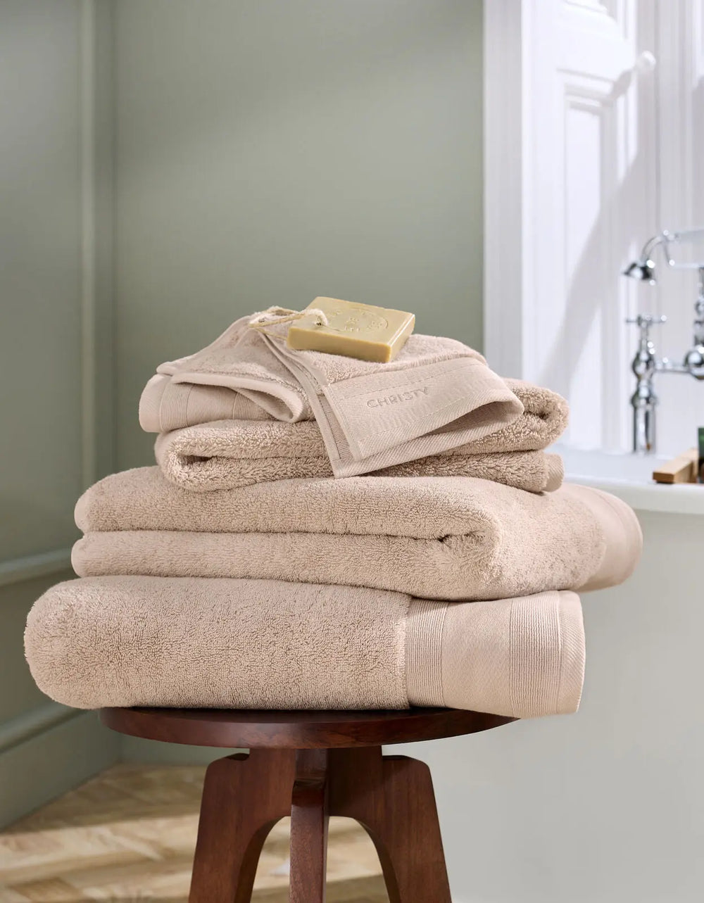 Christy Signature Bath Sheet Shell Pink Christy
