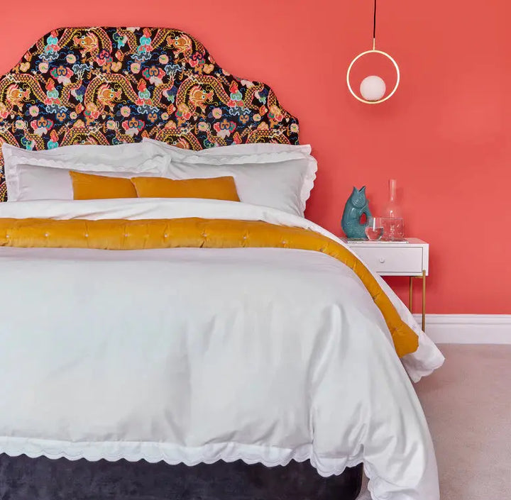 Christy Scallop Edge Duvet Set in Matcha Christy