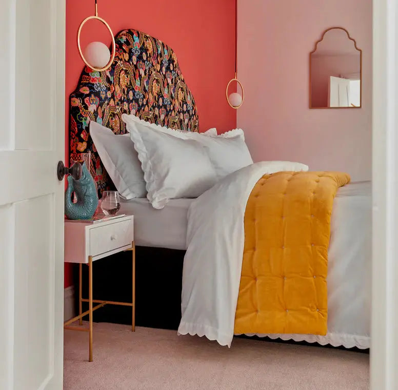Christy Scallop Edge Duvet Set in Matcha Christy