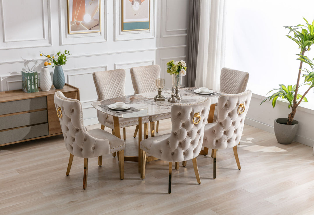 Stratford Oval Ceramic Gold Coffee Table