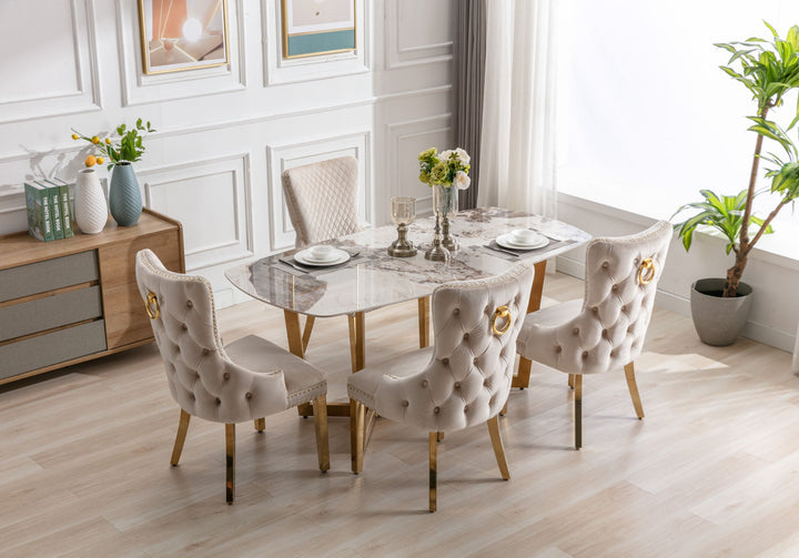 Stratford Oval Ceramic Gold Coffee Table