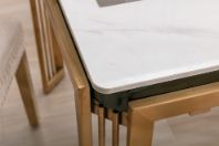 Stratford Rectangle Ceramic Gold Coffee Table
