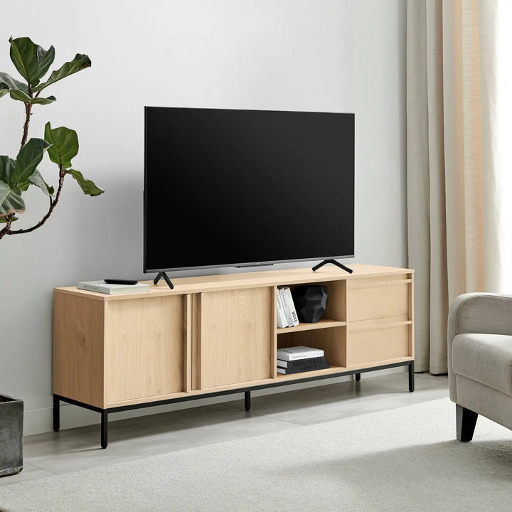 Svit Oak Effect TV Stand with 2 Doors & Drawers UCPMJ