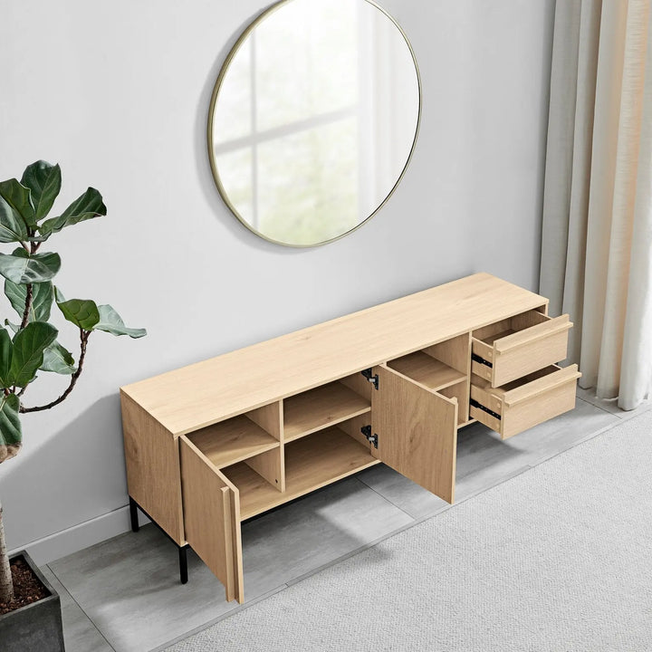 Svit Oak Effect TV Stand with 2 Doors & Drawers UCPMJ
