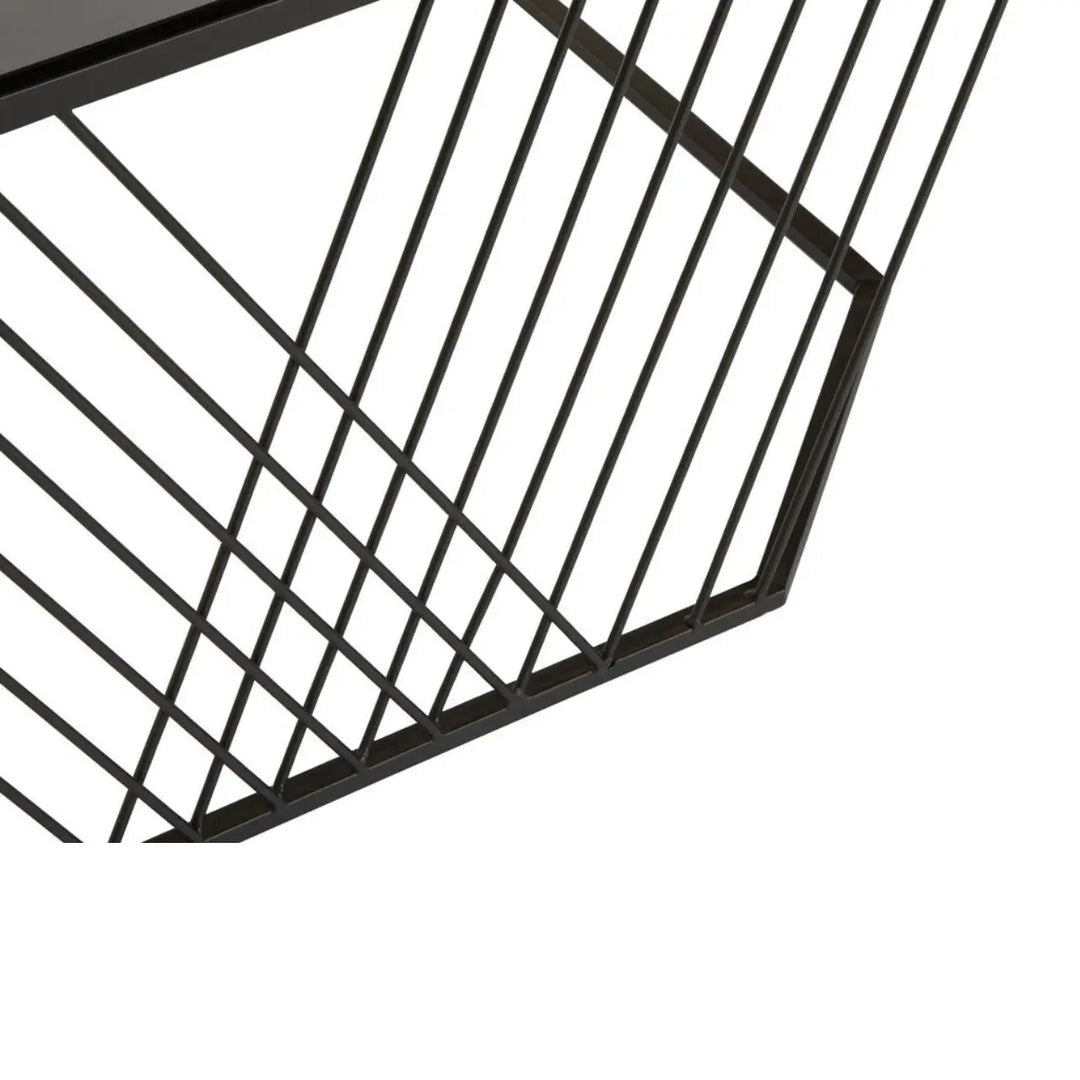 Terenzo Coffee Table With Grey Glass Top NJ HOME PREMIER HOUSEWARES