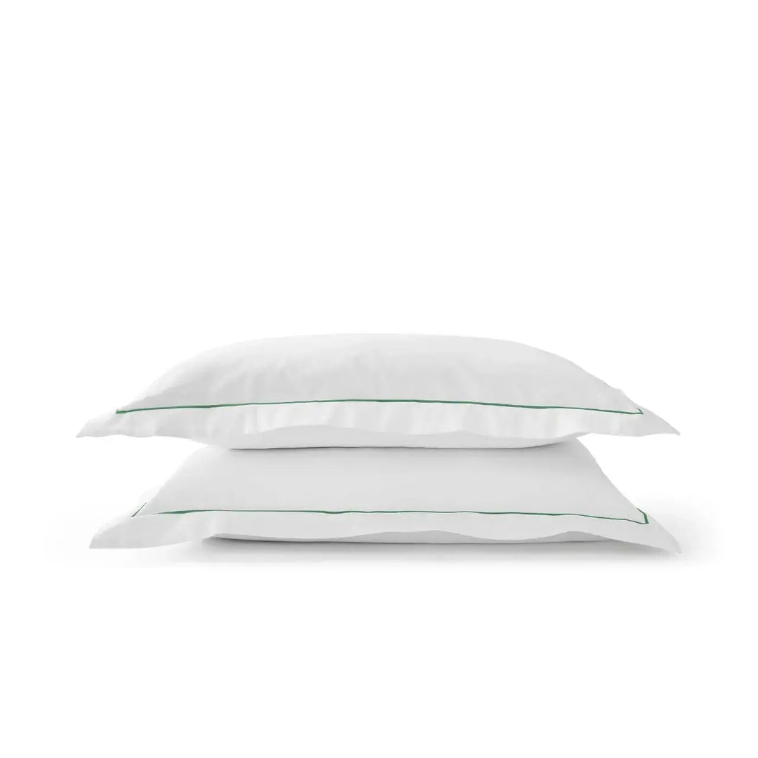 Premium Sateen Standard Pillowcase Set of 2 - Green Christy