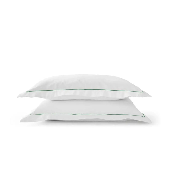 Premium Sateen Standard Pillowcase Set of 2 - Green Christy