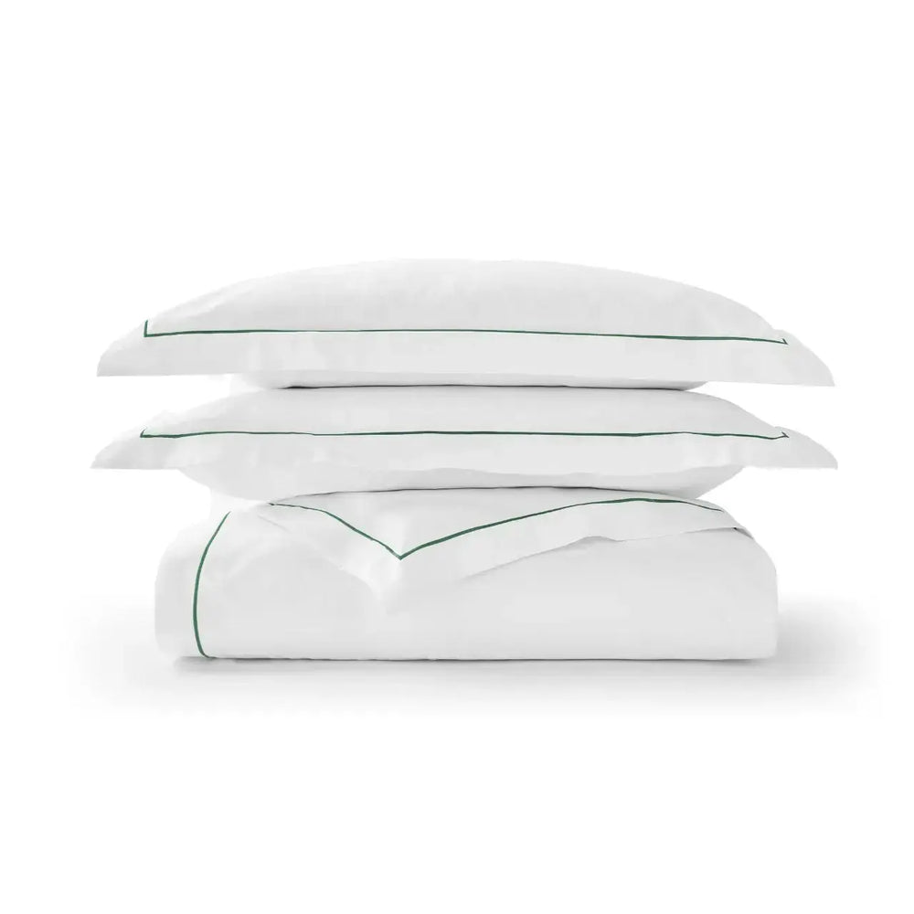 Premium Sateen Double Duvet Set Green Christy