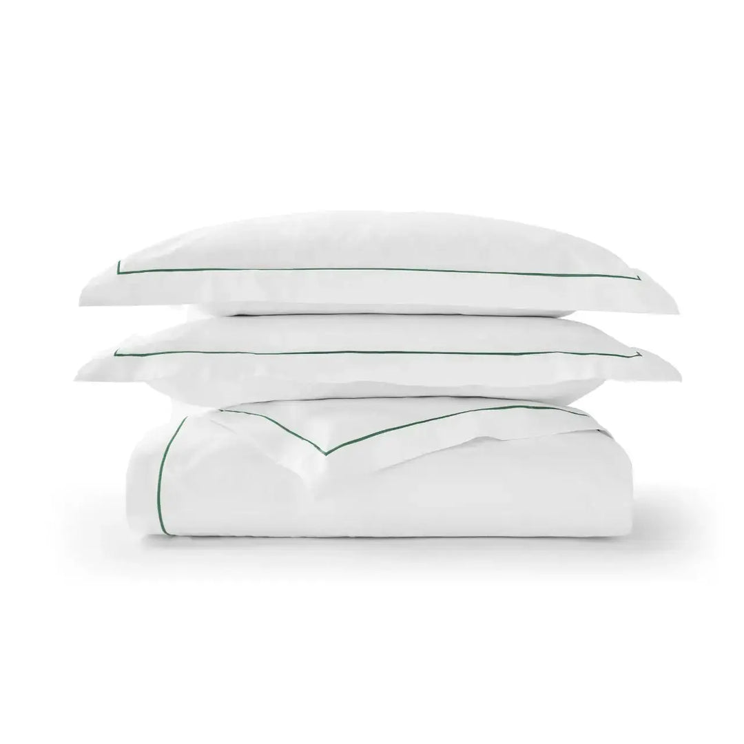 Premium Sateen Double Duvet Set Green Christy