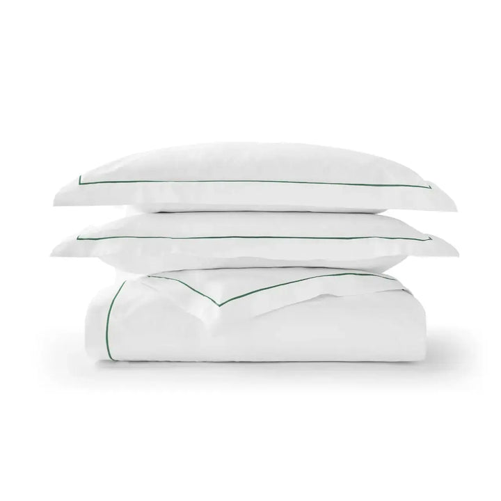 Premium Sateen Double Duvet Set Green Christy