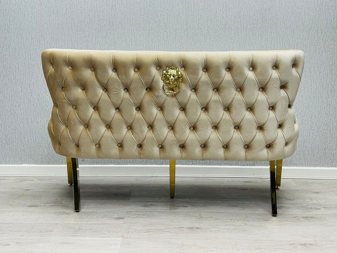 Verona Cream Gold Luxury Bench