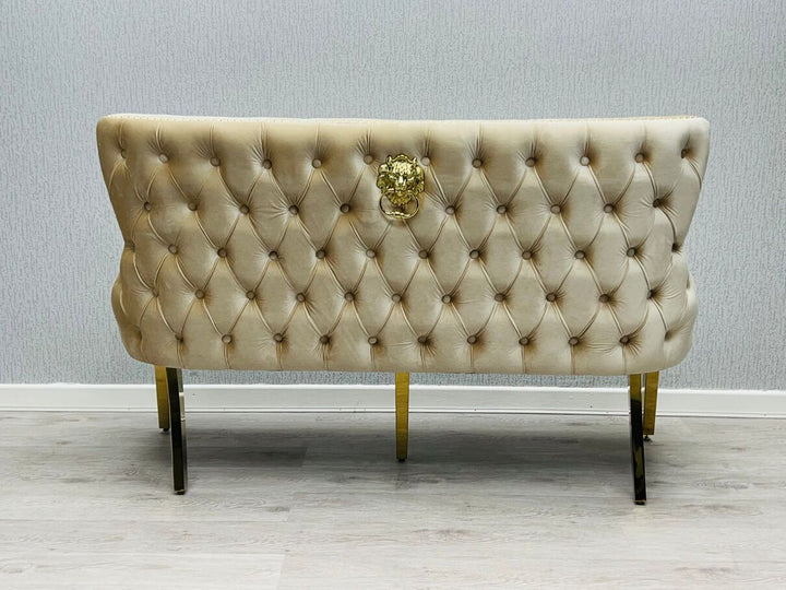 Verona Cream Gold Luxury Bench