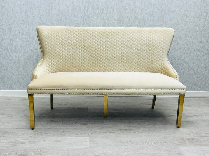 Verona Cream Gold Luxury Bench
