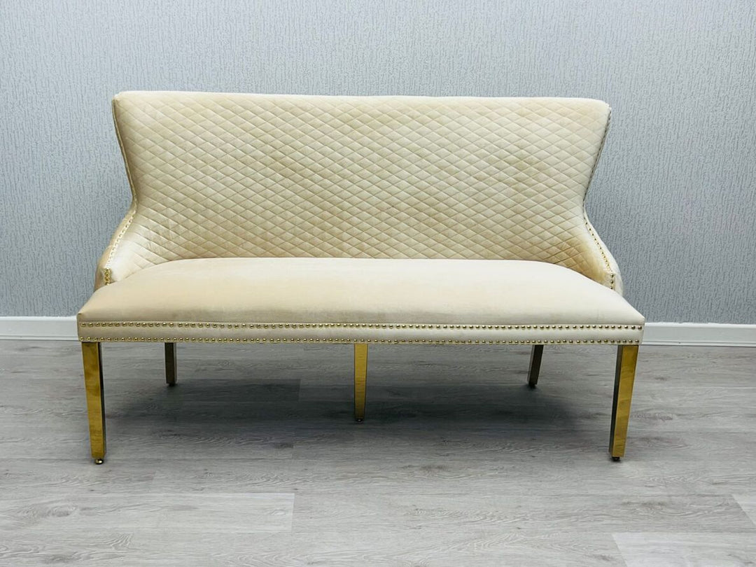 Verona Cream Gold Luxury Bench