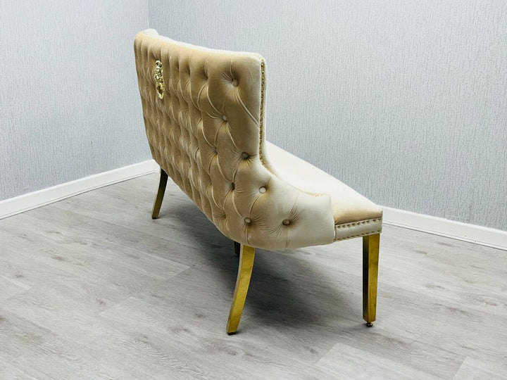 Verona Cream Gold Luxury Bench