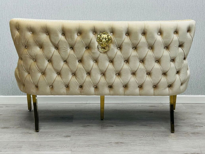 Verona Cream Gold Luxury Bench