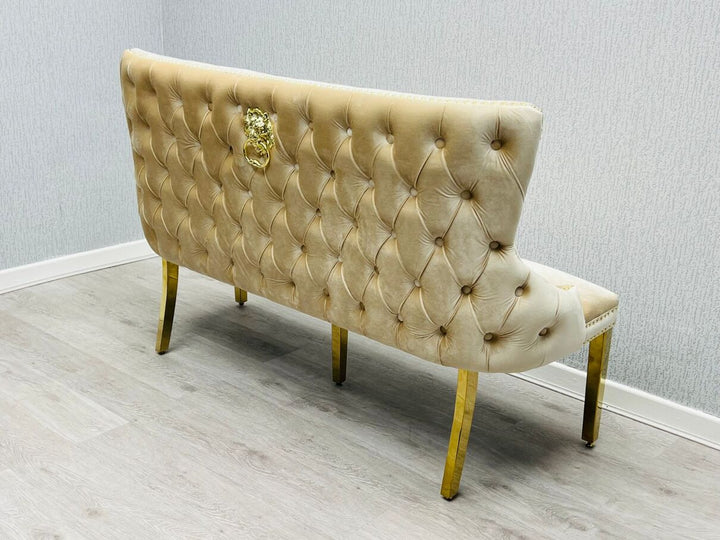 Verona Cream Gold Luxury Bench
