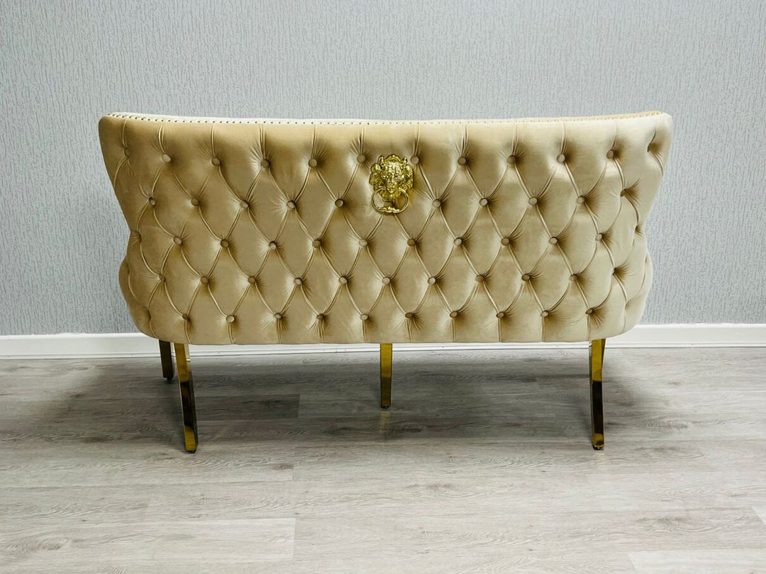 Verona Cream Gold Luxury Bench