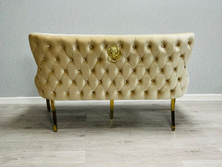 Verona Cream Gold Luxury Bench