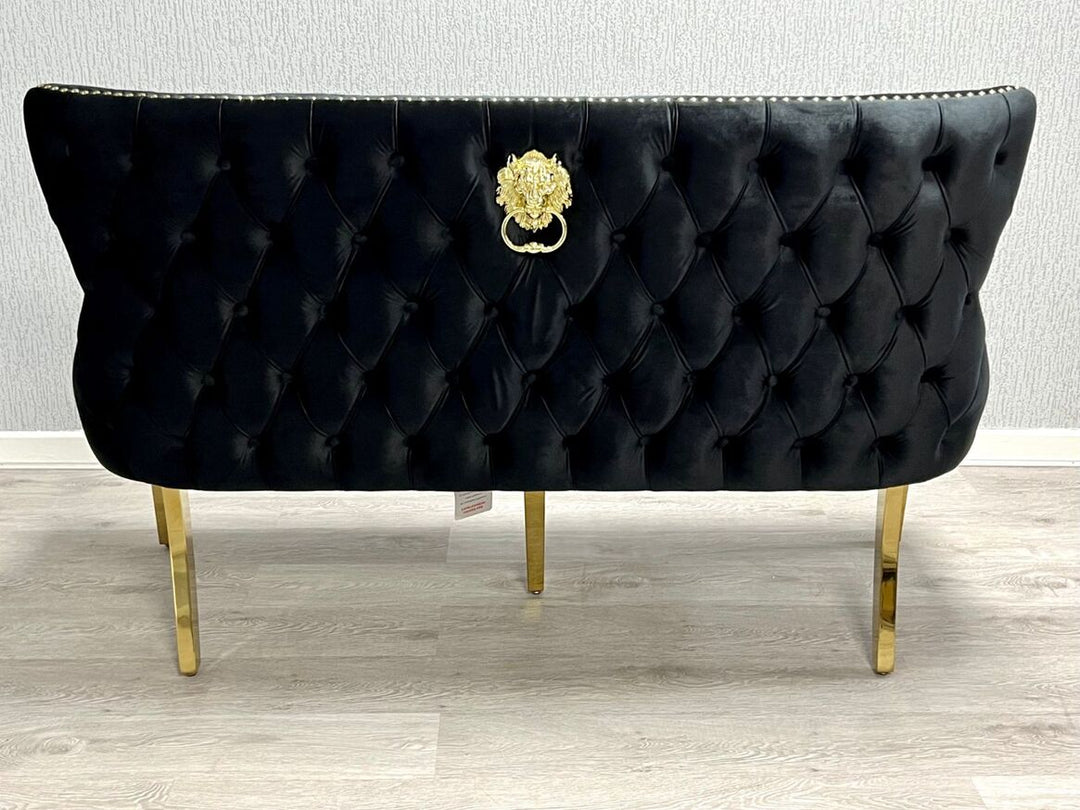 Verona Black Gold Luxury Bench