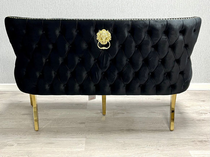 Verona Black Gold Luxury Bench
