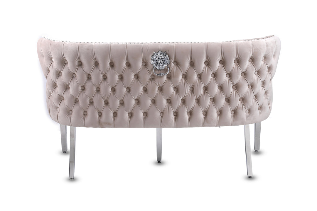 Viviana Mink Velvet Bench