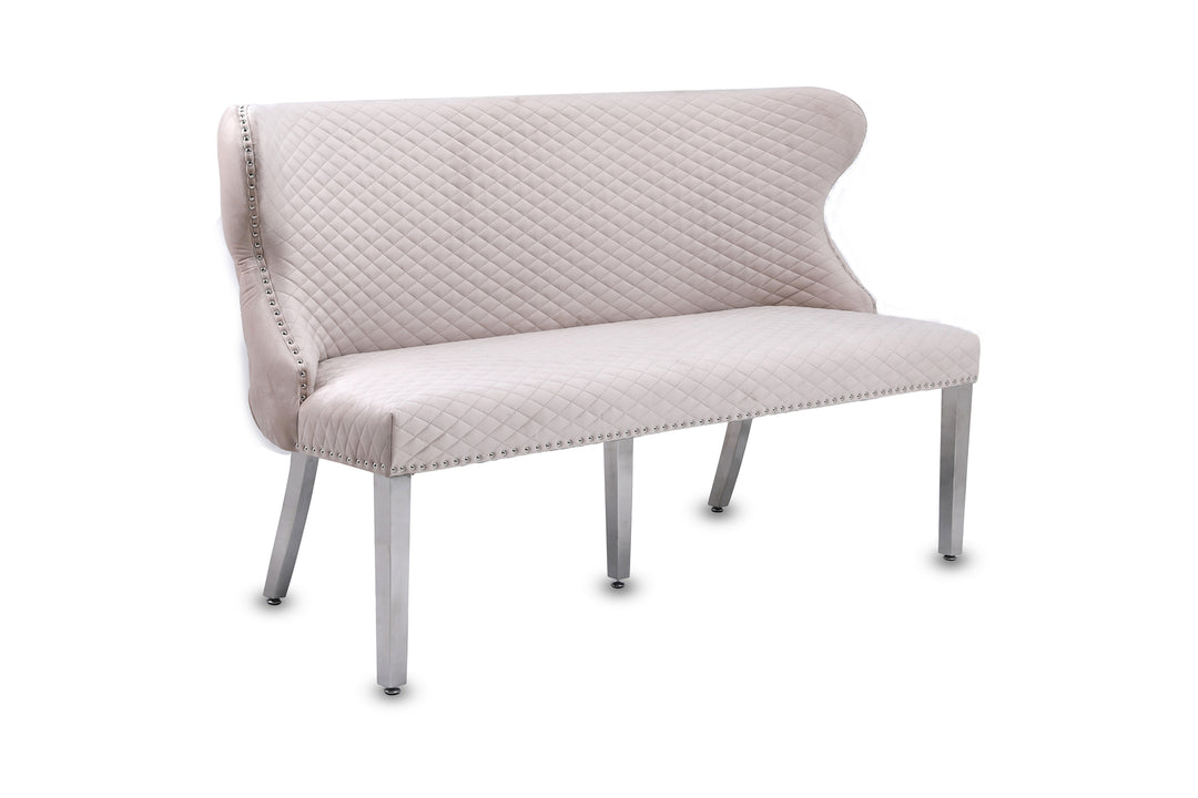Viviana Mink Velvet Bench
