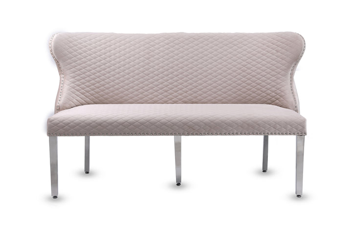 Viviana Mink Velvet Bench