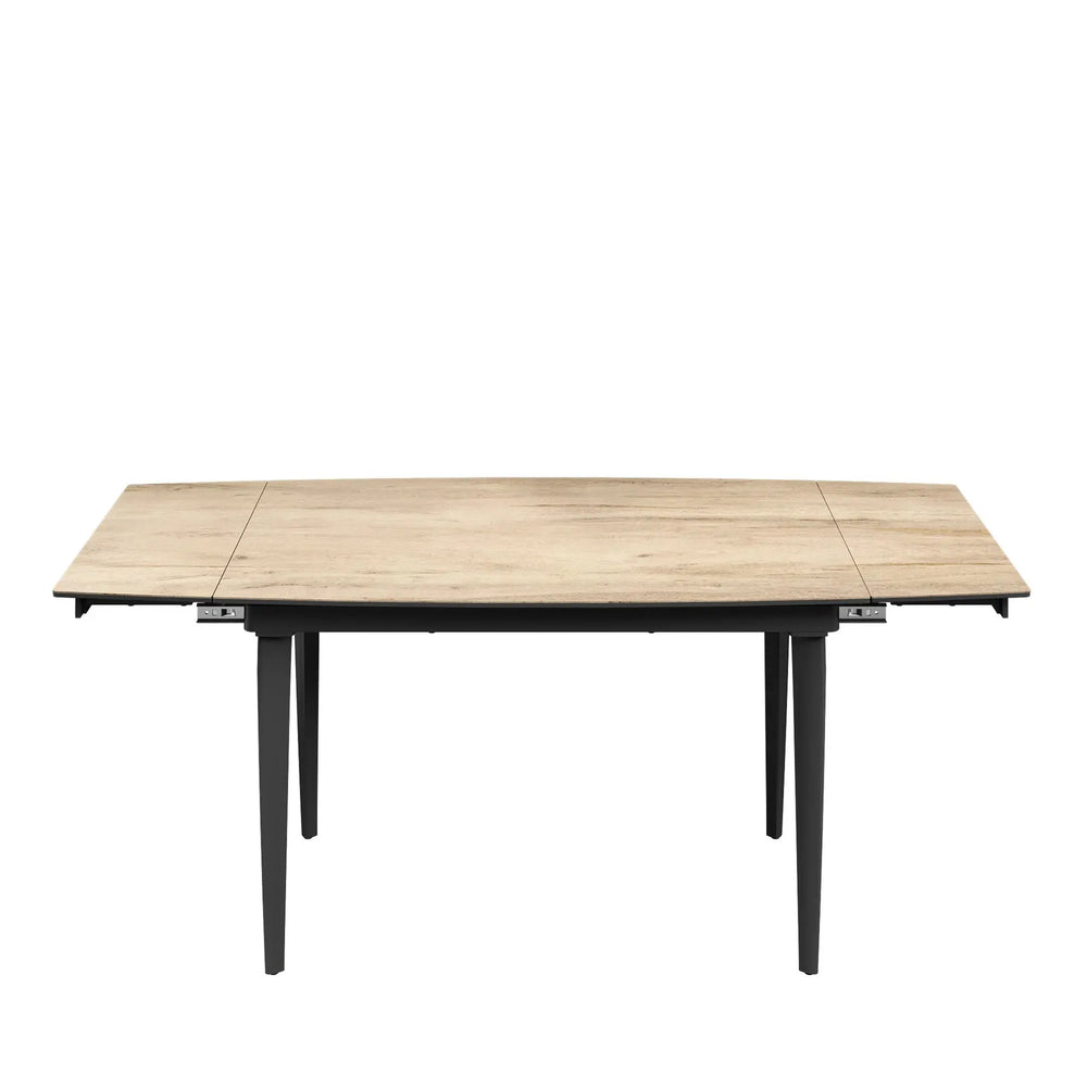 Verni 120-180cm Wood Look Ceramic Pull-Out Extending Dining Table Torelli