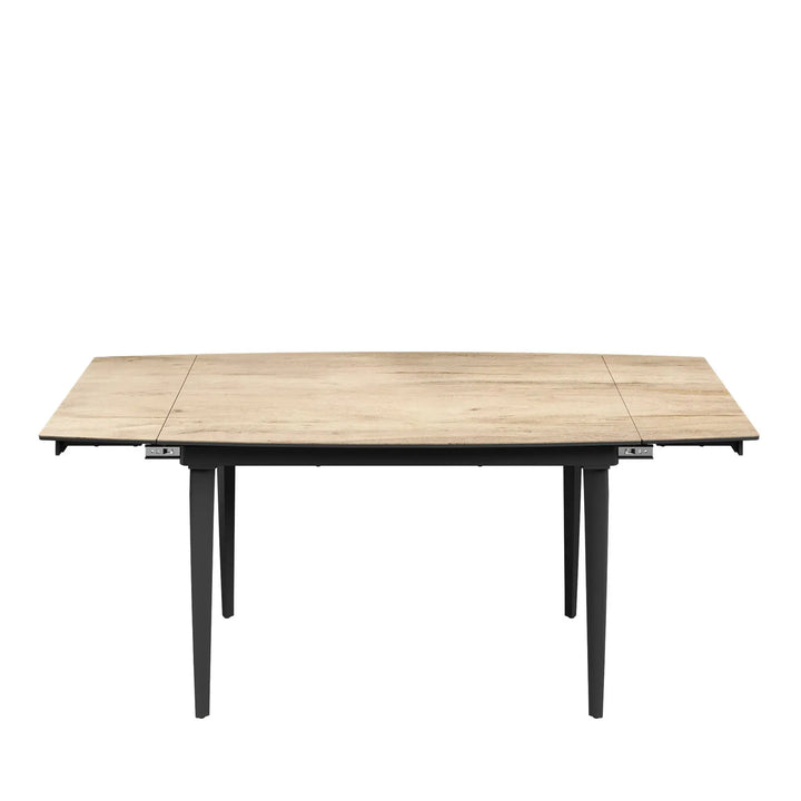 Verni 120-180cm Wood Look Ceramic Pull-Out Extending Dining Table Torelli