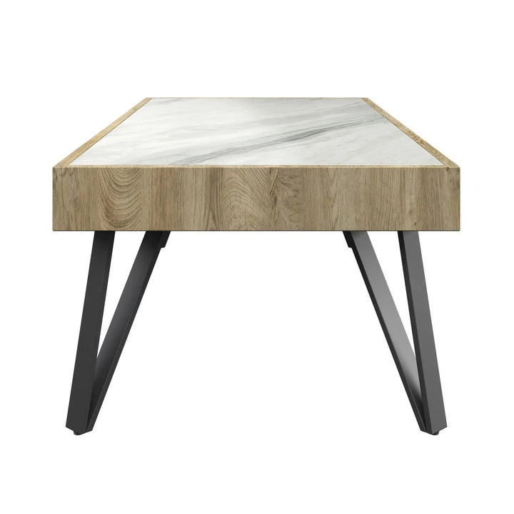 Vitorn White Ceramic Coffee Table Torelli