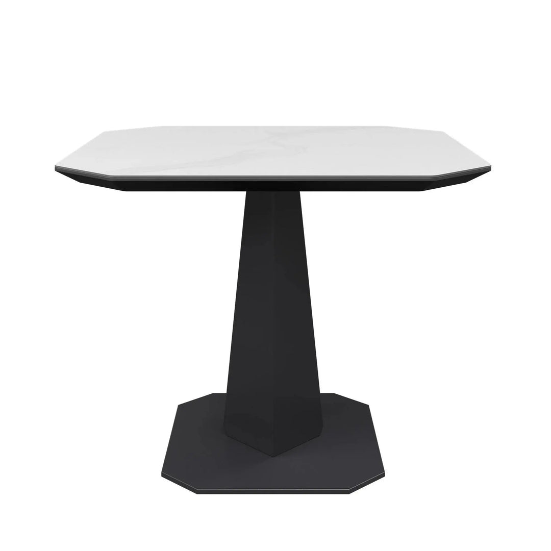 Vizzaro Matte White Ceramic Side Table Torelli