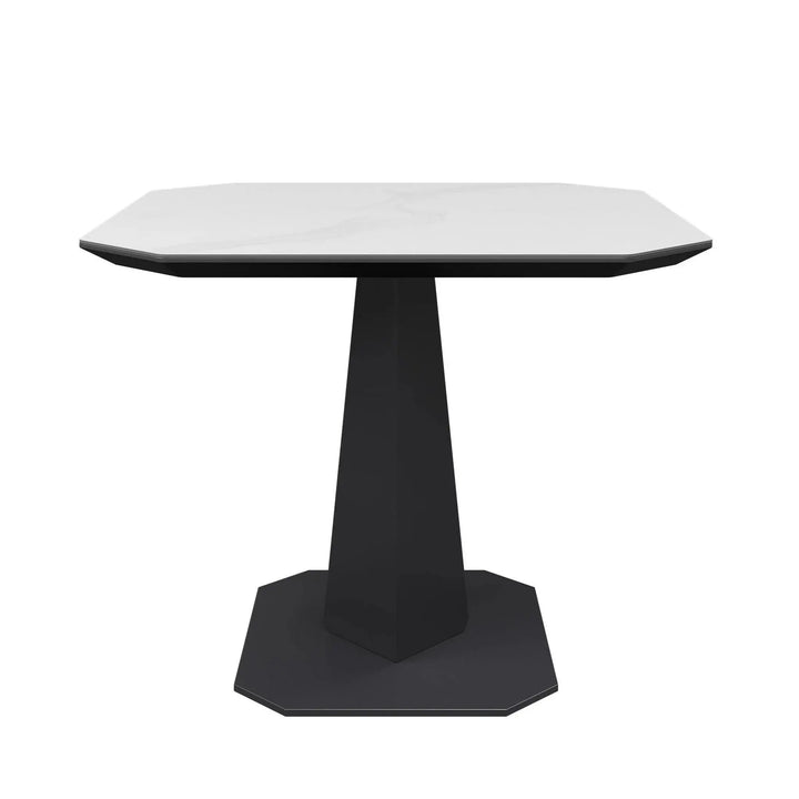 Vizzaro Matte White Ceramic Side Table Torelli