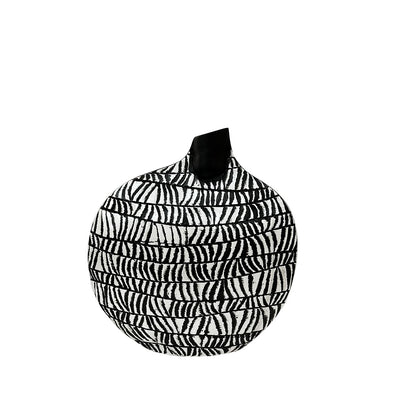 Black And White Patterned Polyresin Vase Lina Home