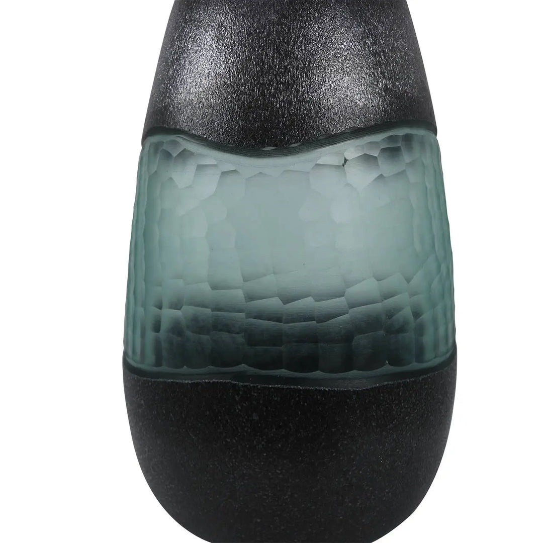 Black and Green Handmade 38.5cm Decorative Vase Lina Home